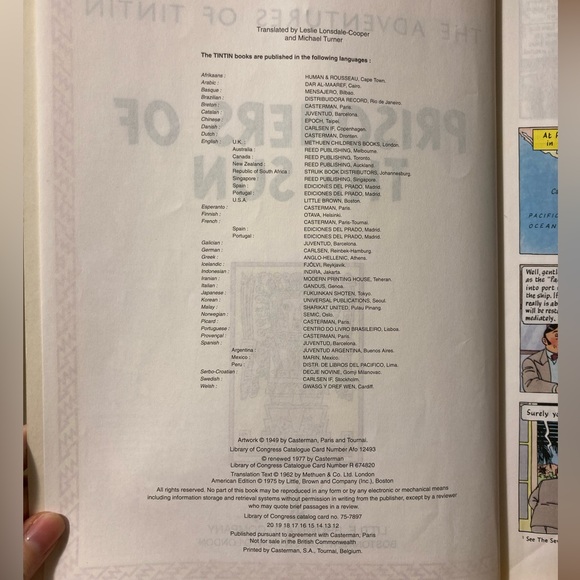 The Adventures of Tintin  - Prisoners of the Sun - Graphic Comic Book, Herge - Picture 7 of 17